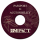 CD label design for the Passport to Accessibility.